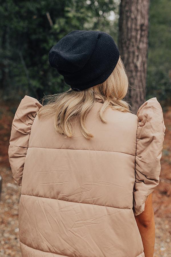 Playlist On Repeat Beanie In Black Product Image