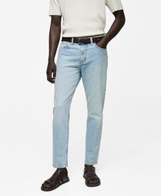 MANGO MAN - Ben tapered fit jeans light blueMen Product Image