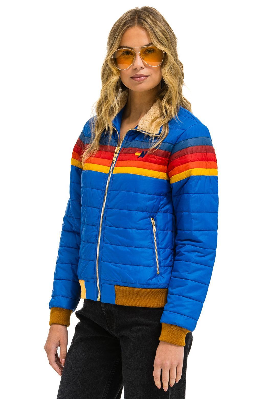 5 STRIPE JACKET - SNORKEL BLUE Female Product Image