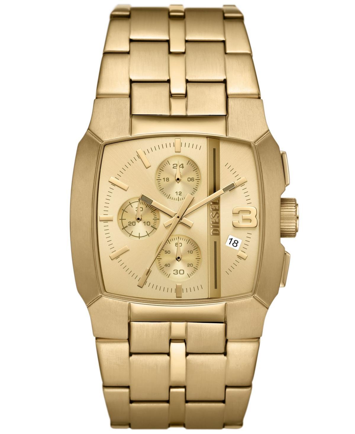 Diesel Mens Diesel Cliffhanger Chronograph Gold Stainless Steel Bracelet Watch Product Image