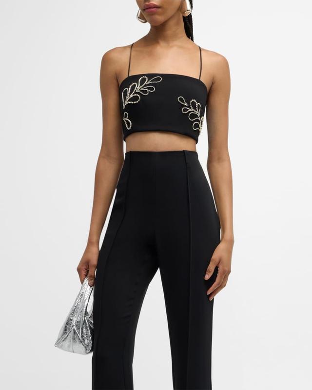 Rhinestone Paisley Nikki Crop Top Product Image