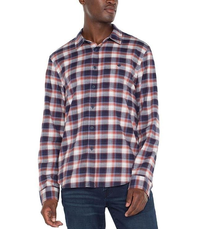 Liverpool Los Angeles Long-Sleeve Plaid Woven Shirt Product Image