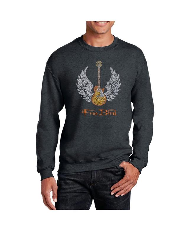 La Pop Art Mens Word Art Lyrics To Freebird Crewneck Sweatshirt Product Image