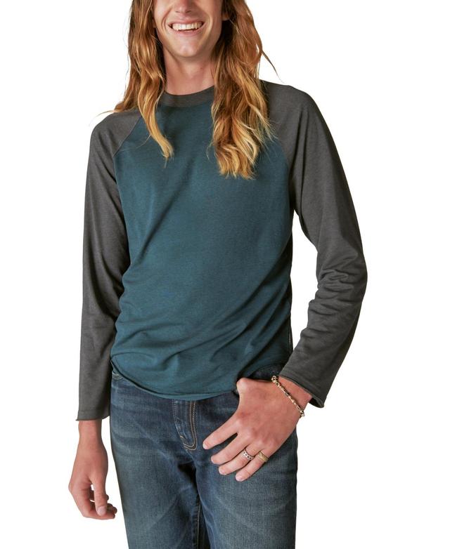 Lucky Brand Venice Burnout Cotton Blend Long Sleeve T-Shirt Product Image