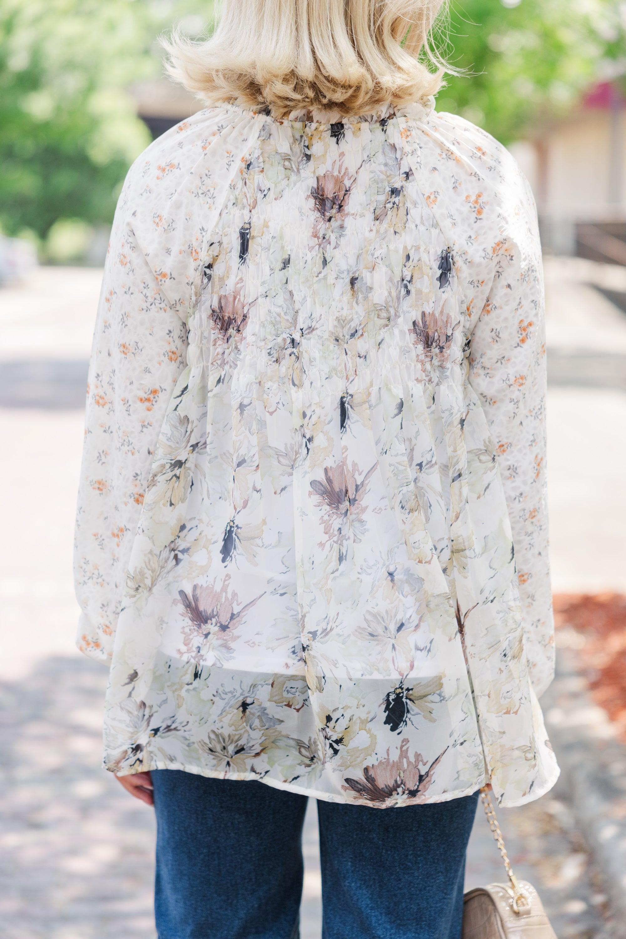 See This Day Yellow Floral Blouse Female Product Image