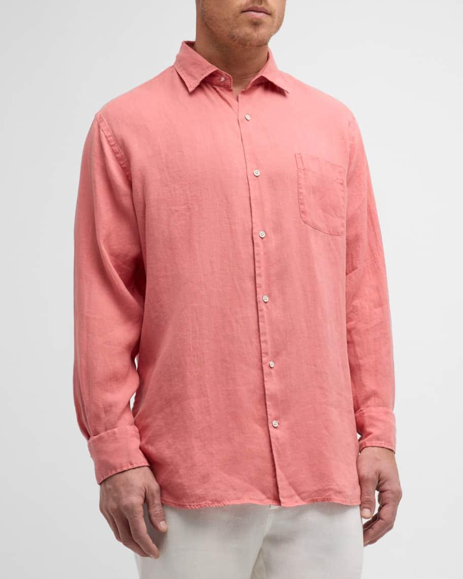 Mens Crown Coastal Garment-Dyed Linen Sport Shirt Product Image