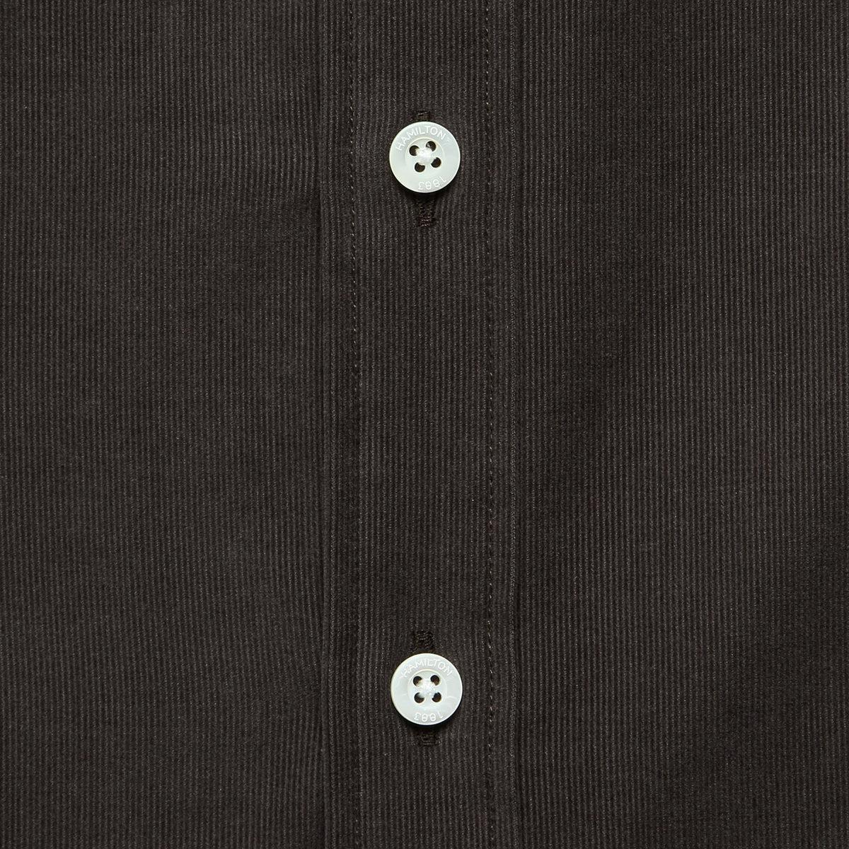 Micro Corduroy Shirt - Brown Product Image