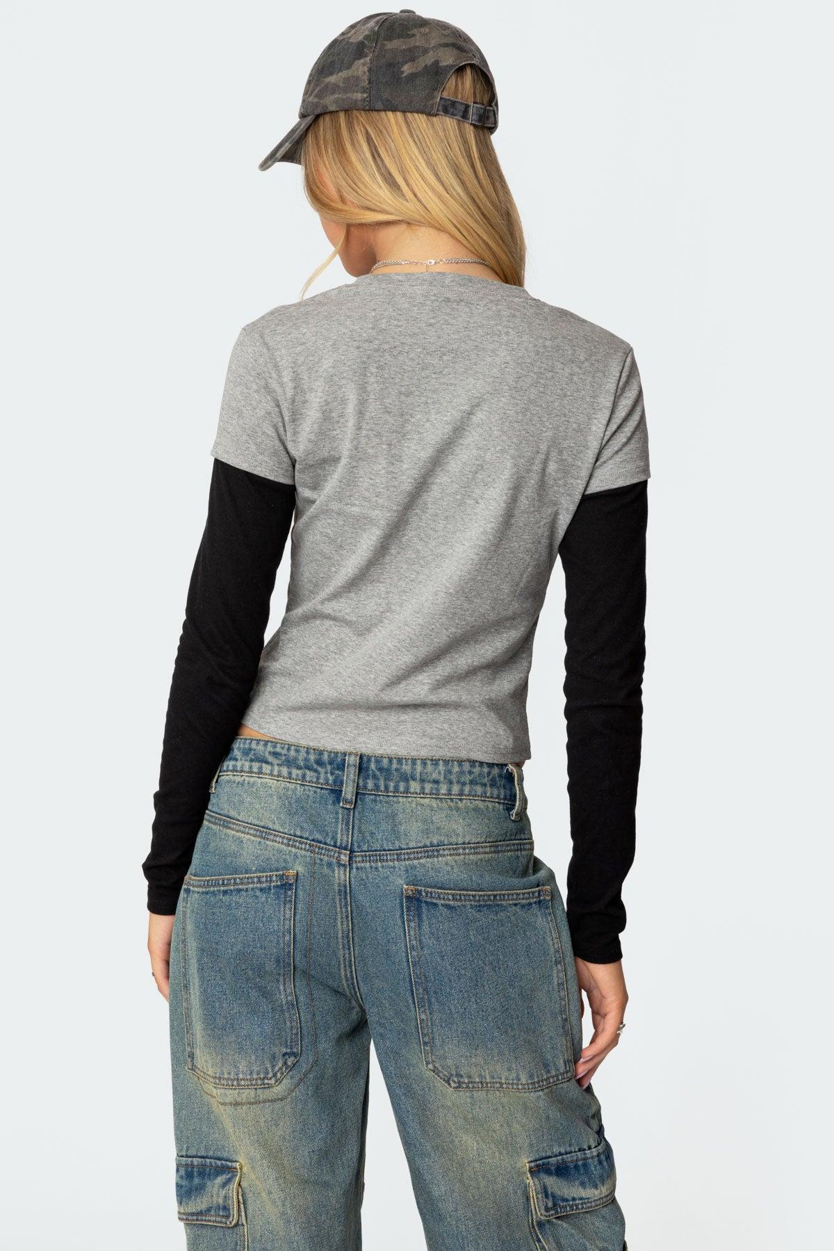 Lucine Layered Long Sleeve T Shirt Product Image