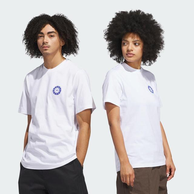 adidas Star Wheel Tee (Gender Neutral) White L Unisex Product Image