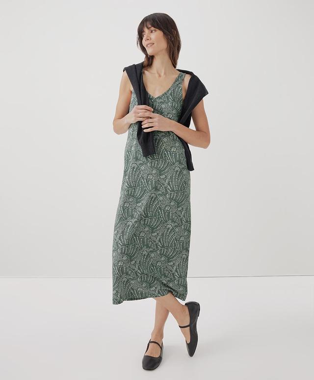 Womens Luxe Jersey Midi Slip Dress L Product Image