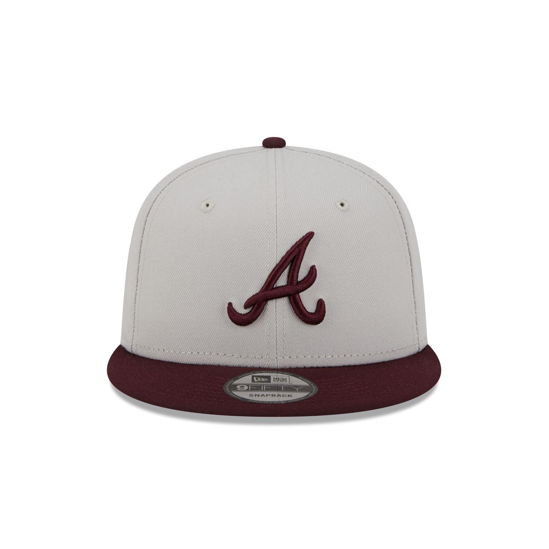 Atlanta Braves Mauve Visor 9FIFTY Snapback Hat Male Product Image