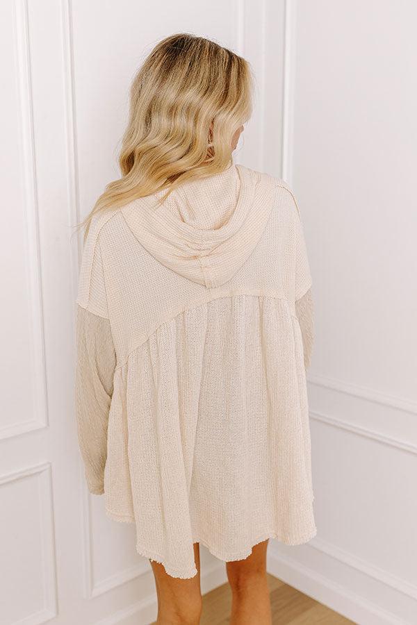 Pumpkin Spice Feels Knit Sweater in Cream Product Image