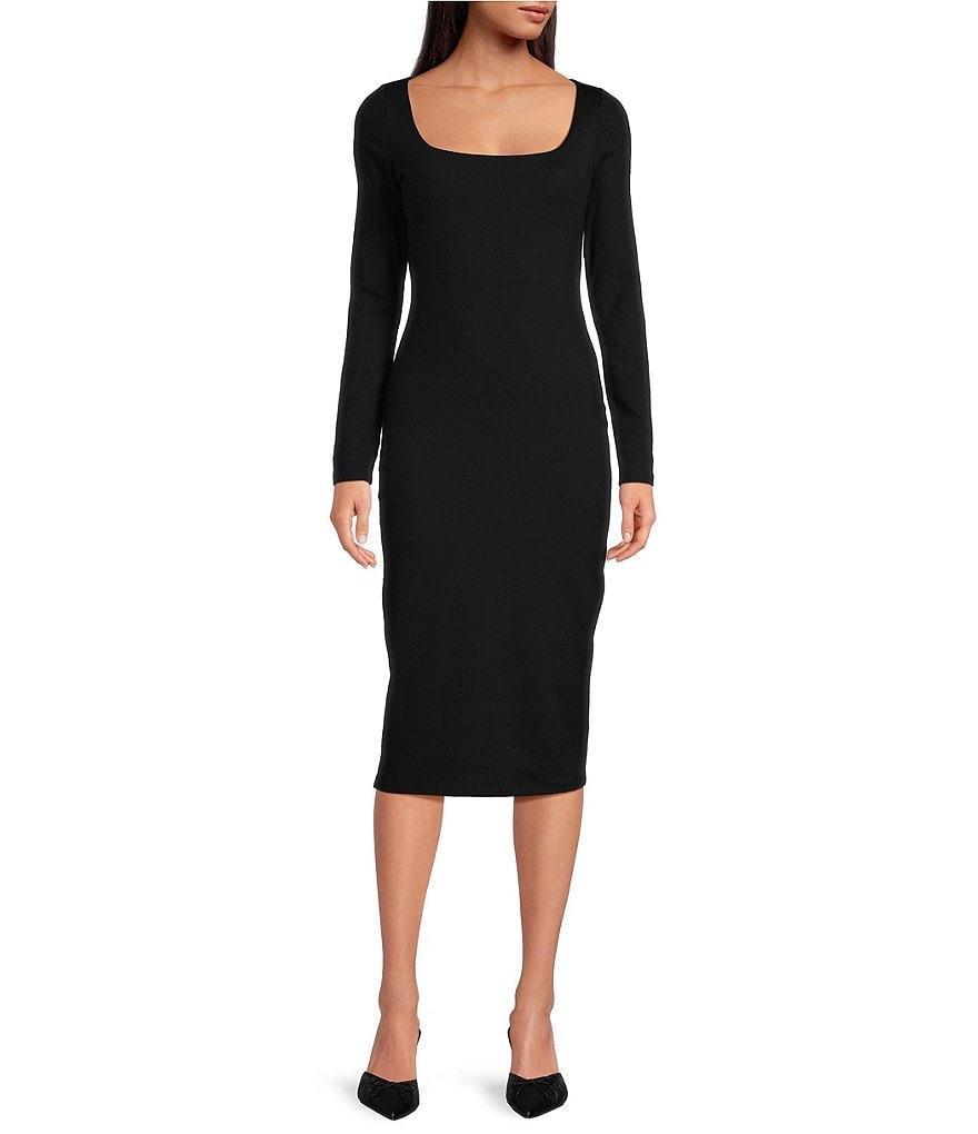 Susana Monaco Scoop Neck Long Sleeve Midi Dress product image