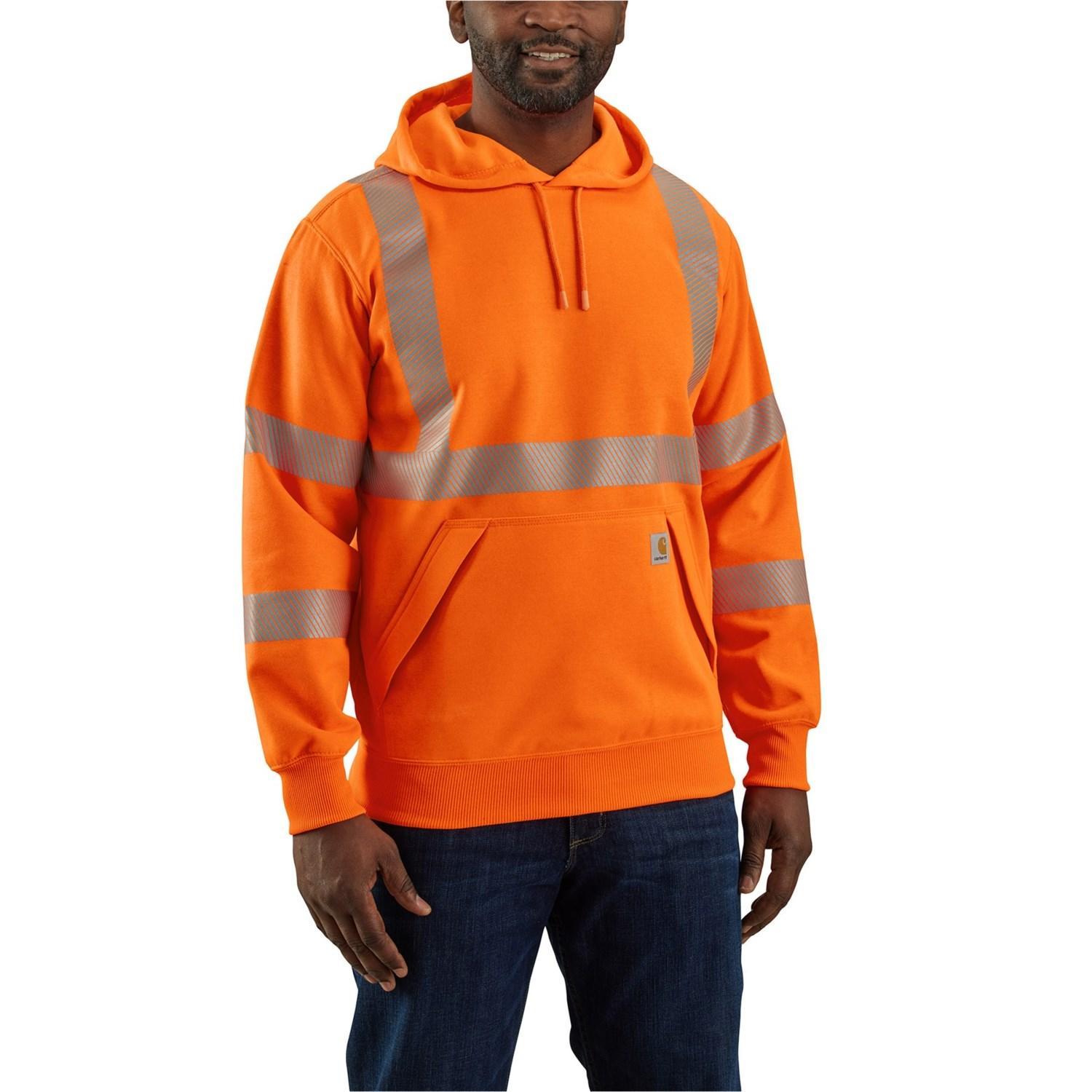 Carhartt 104987 High Visibility Rain Defender® Loose Fit Midweight Class 3 Hoodie - Factory Seconds Product Image