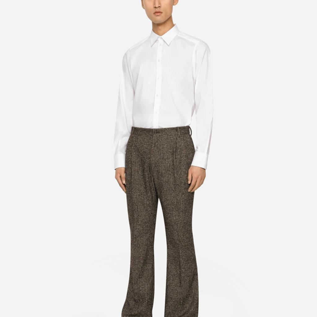 Cotton Martini-fit Shirt In White Product Image