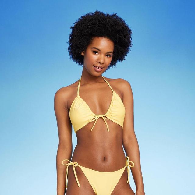 Womens Multiway Bikini Top - Wild Fable Lemon Yellow Product Image