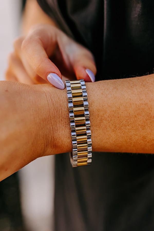 Large Watchband Bracelet in Silver Product Image