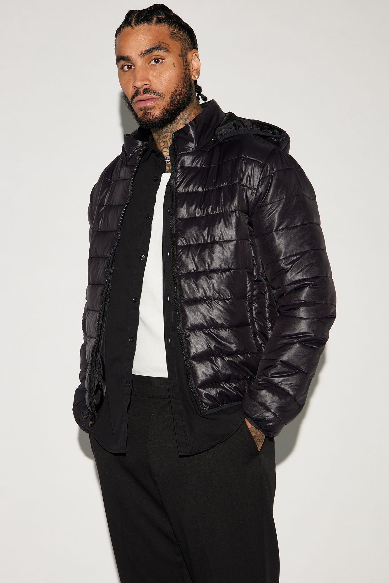 Light Weight Puffer Jacket - Black Product Image