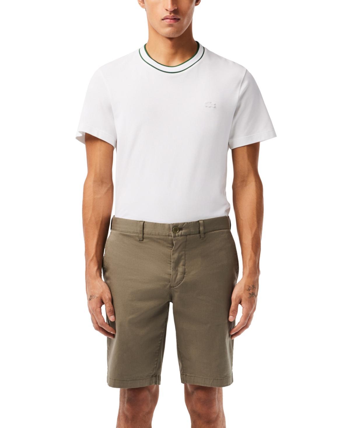 Lacoste Mens Slim-Fit Solid Bermuda Shorts Product Image