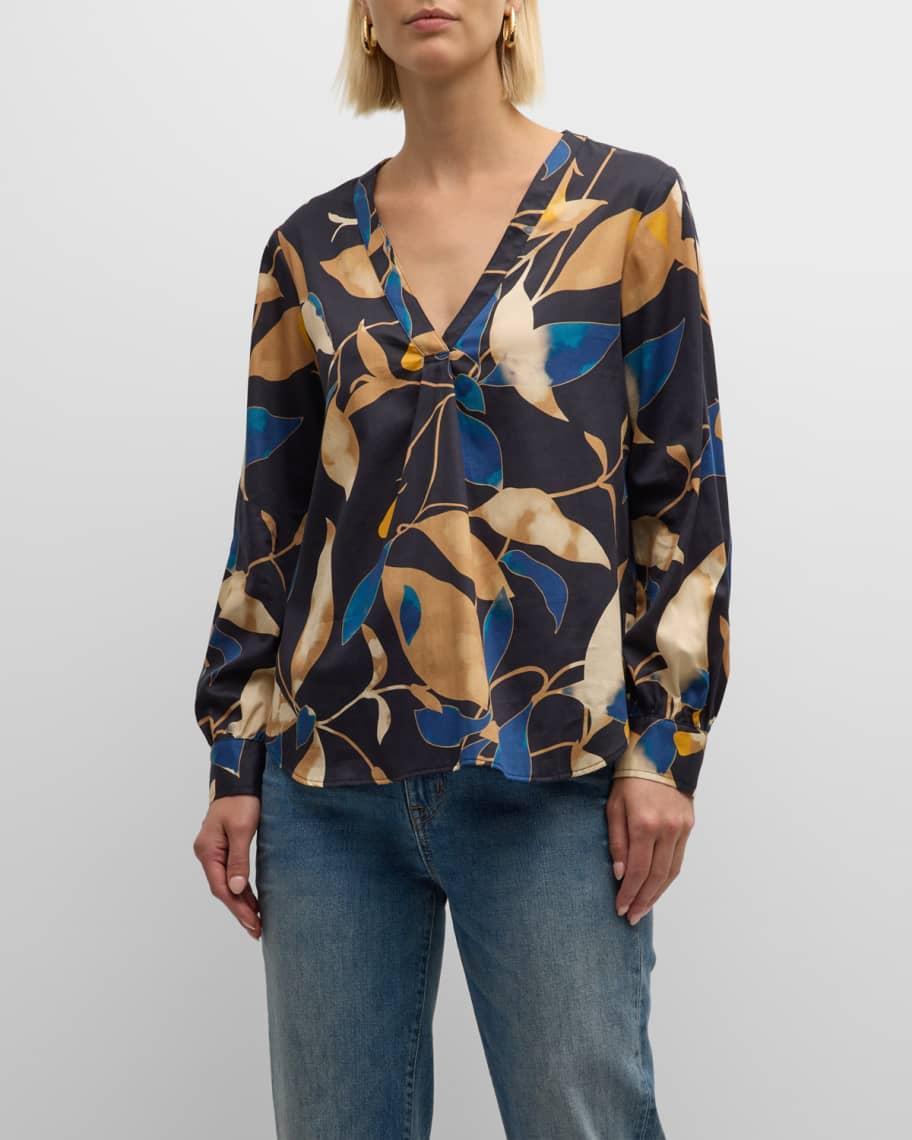 Celeste Floral-Print Cotton Top Product Image