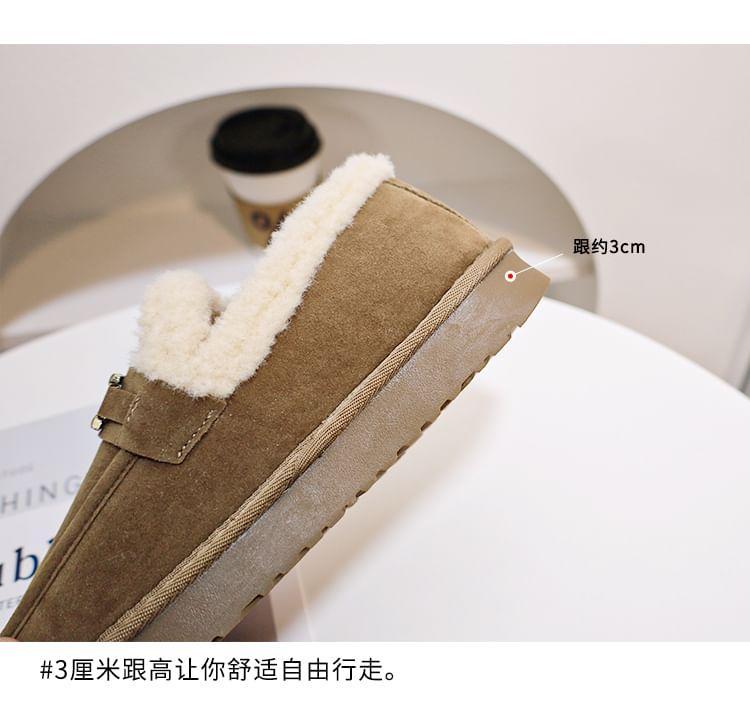 Platform Fleece-Lined Buckled Loafers Product Image