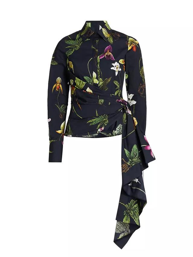 Orchid Draped Shirt Product Image