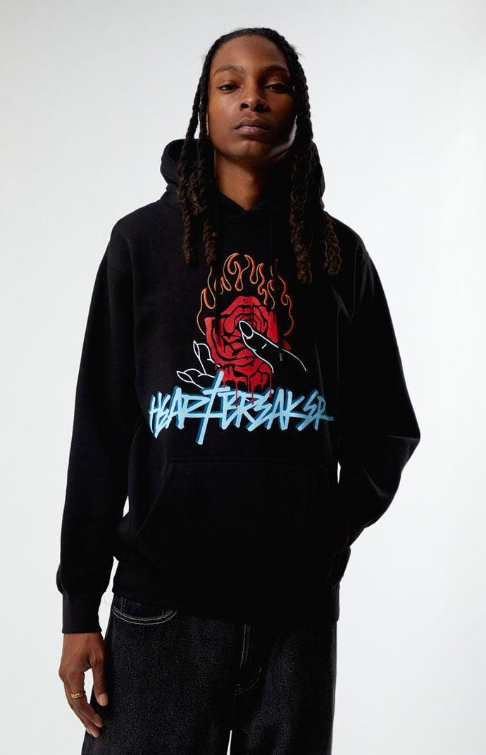 Mens Hearts & Roses Hoodie Product Image