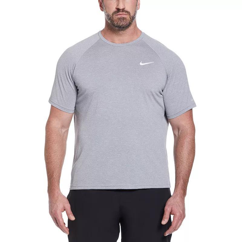 Big & Tall Nike Dri-FIT UPF 40+ Heathered Hydroguard Swim Top, Mens Product Image