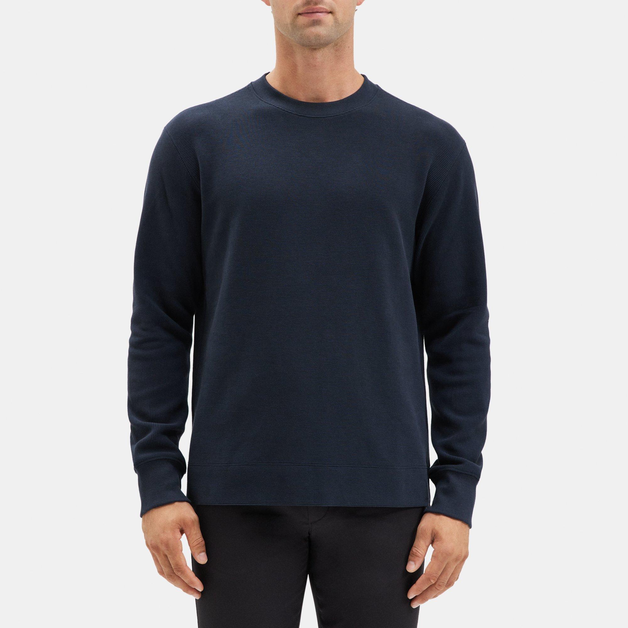 Crewneck Sweatshirt Organic Cotton | Theory Outlet Product Image