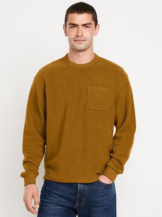 Terry Crew-Neck Sweatshirt Product Image