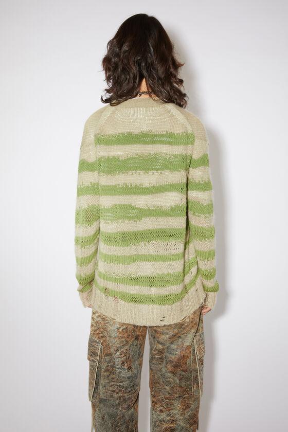 Distressed stripe cardigan Product Image