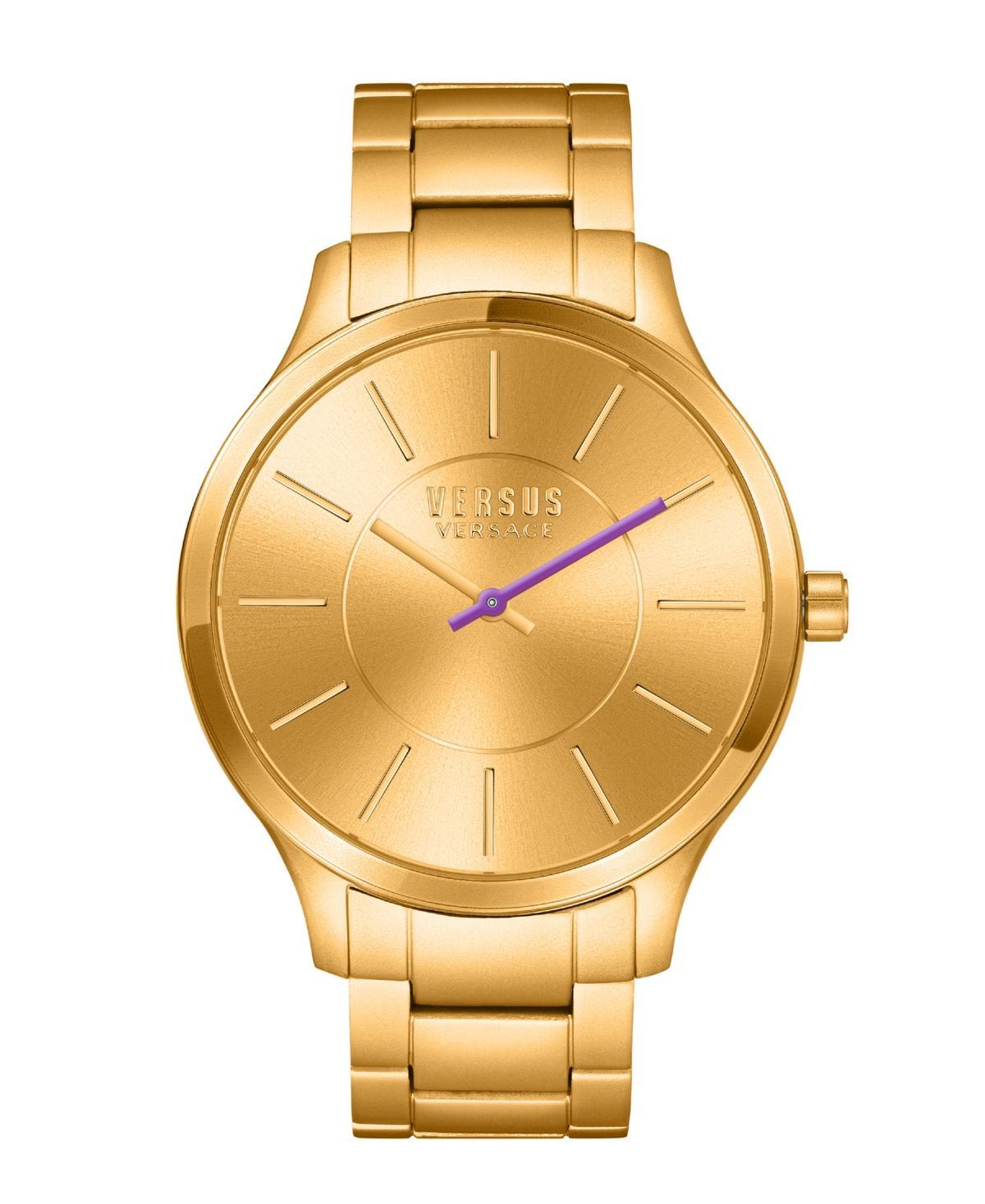 Versus By Versace Mens Less Analog Gold Stainless Steel Bracelet Watch Product Image