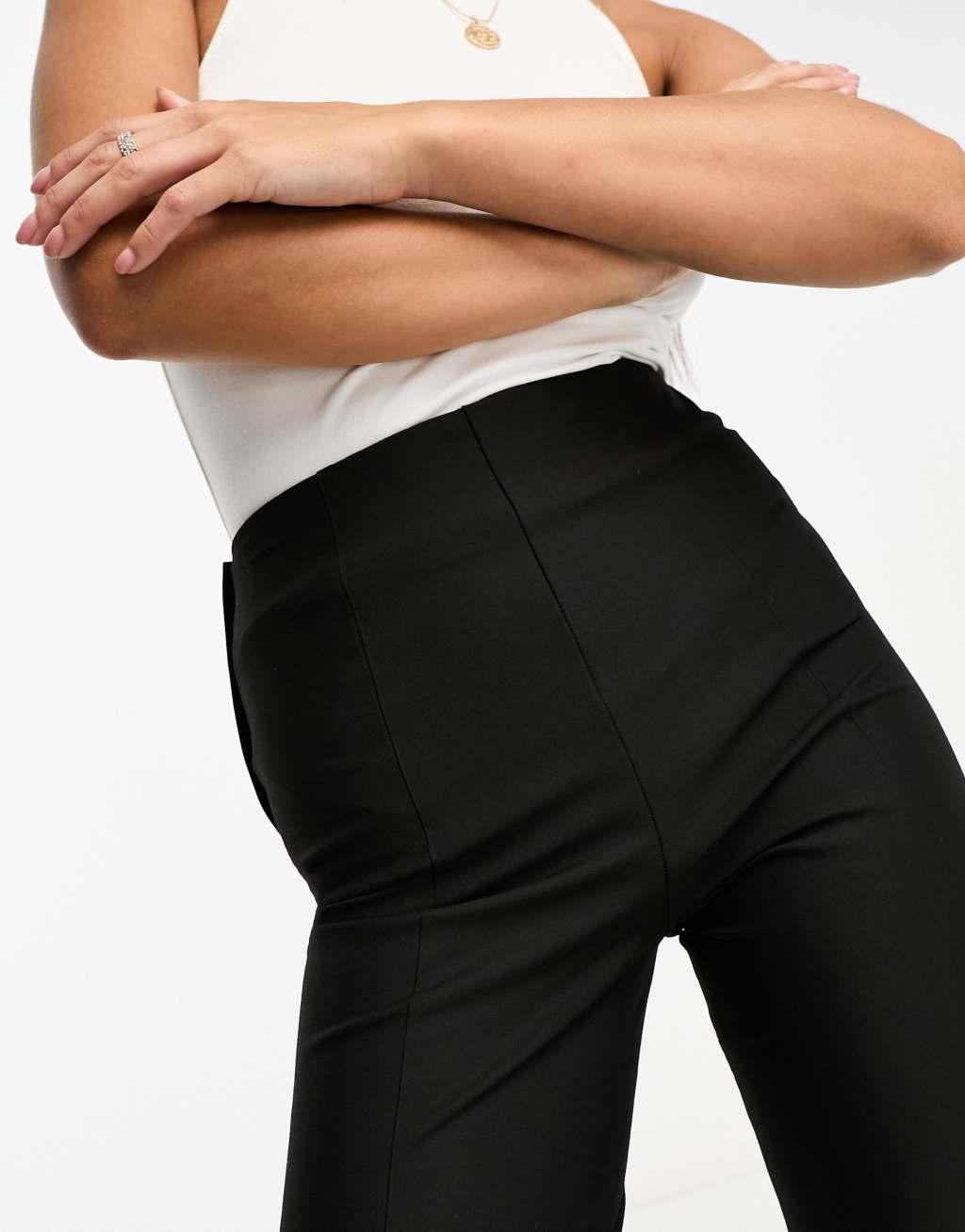 Selected Femme tailored flare pants in black  Product Image