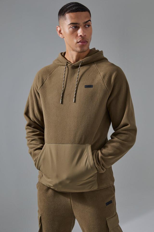 Man Active Fleece Hoodie | boohooMAN USA Product Image