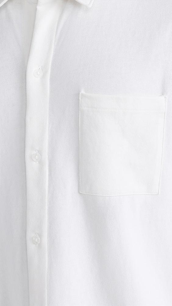 Vince Sueded Jersey Button Down Shirt | Shopbop Product Image