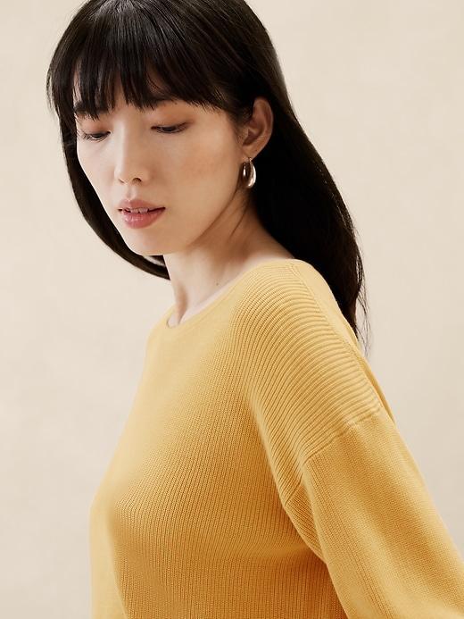 Boat-Neck Sweater Product Image