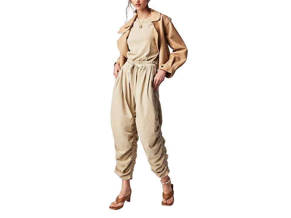 Free People Mixed Media One-Piece Women's Overalls One Piece Product Image