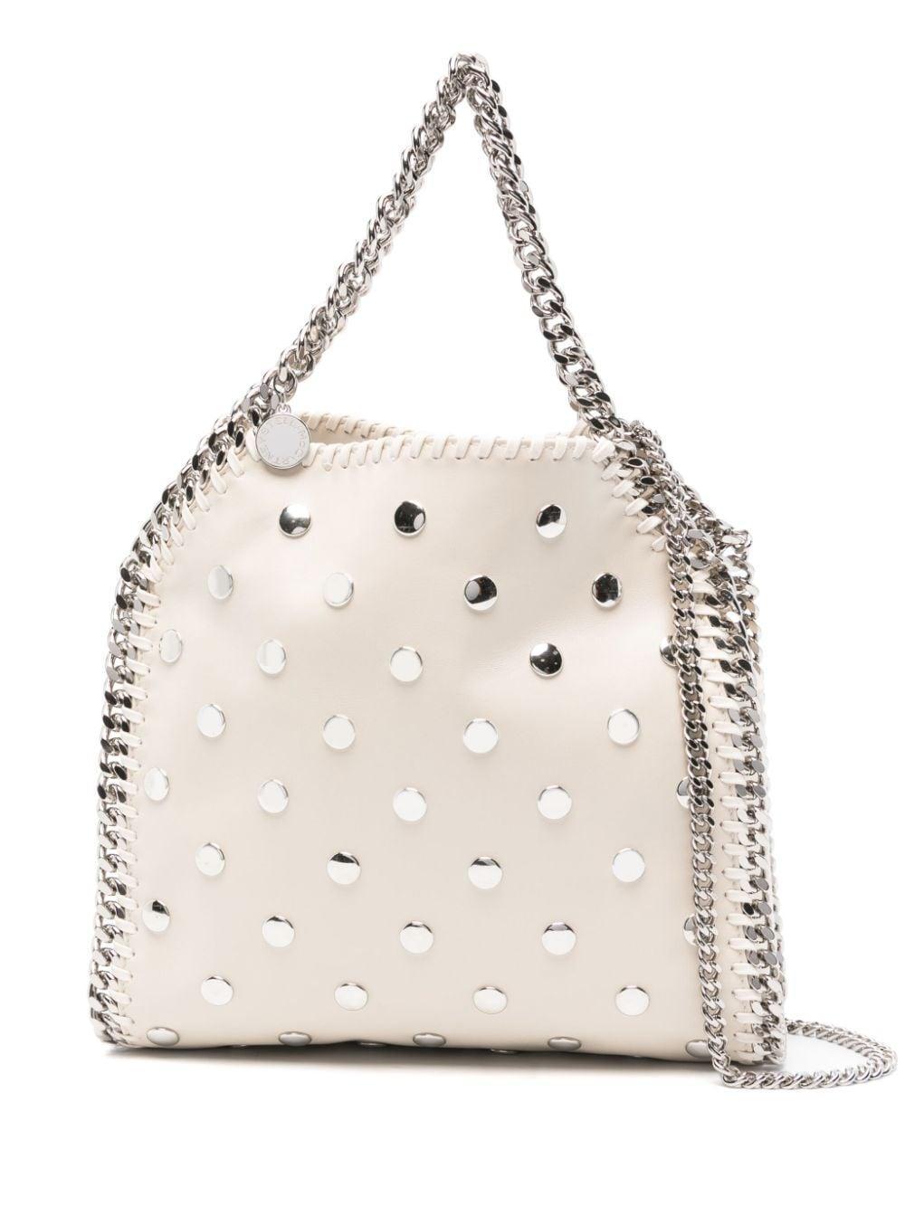 Mini Falabella All Over Studded Tote Bag In Pure White Product Image