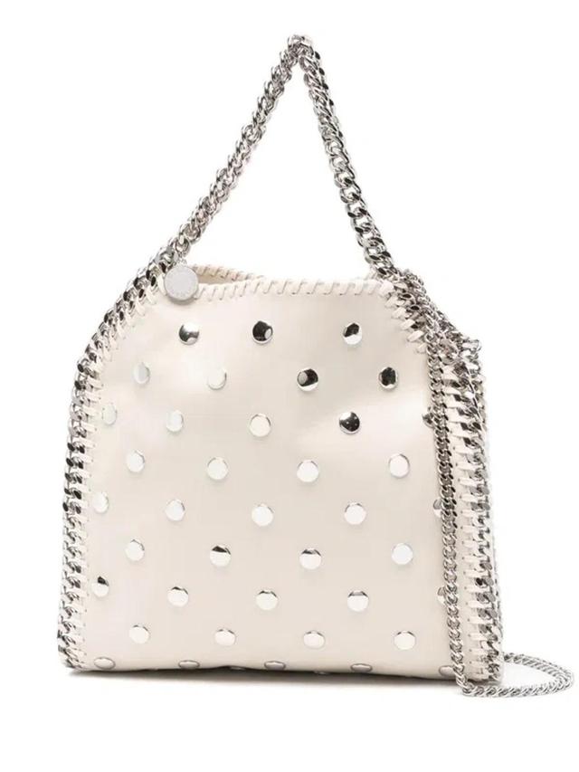 Mini Falabella All Over Studded Tote Bag In Pure White Product Image