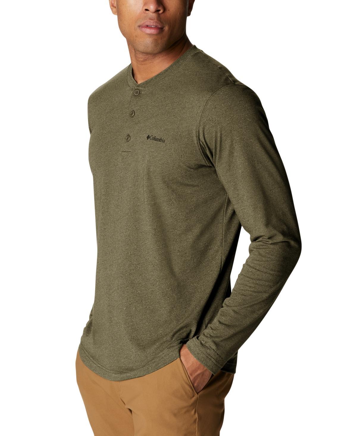 Columbia Mens Thistletown Hills Logo Graphic Long-Sleeve Tech Henley Product Image