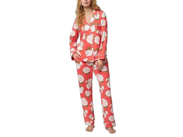 Bedhead PJs Long Sleeve Classic PJ Set (Perfect Peonies) Women's Pajama Sets Product Image