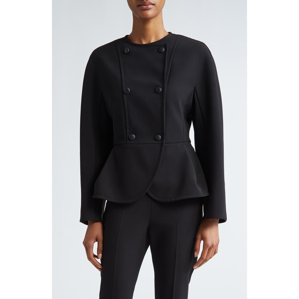 MAX MARA Fronda Double Breasted Peplum Jacket In Black Product Image