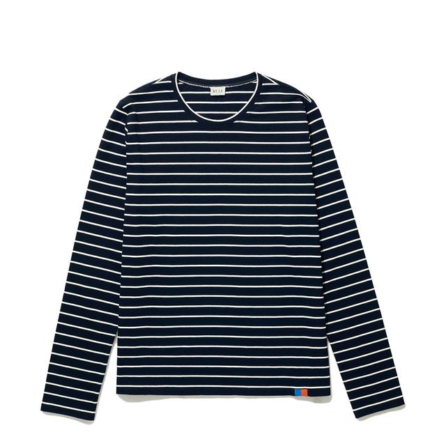 The Modern Long - Navy/Cream Pinstripe Female Product Image