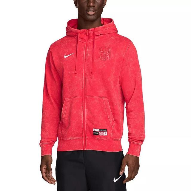 Mens Nike Red Liverpool Third Club Full-Zip Hoodie Product Image