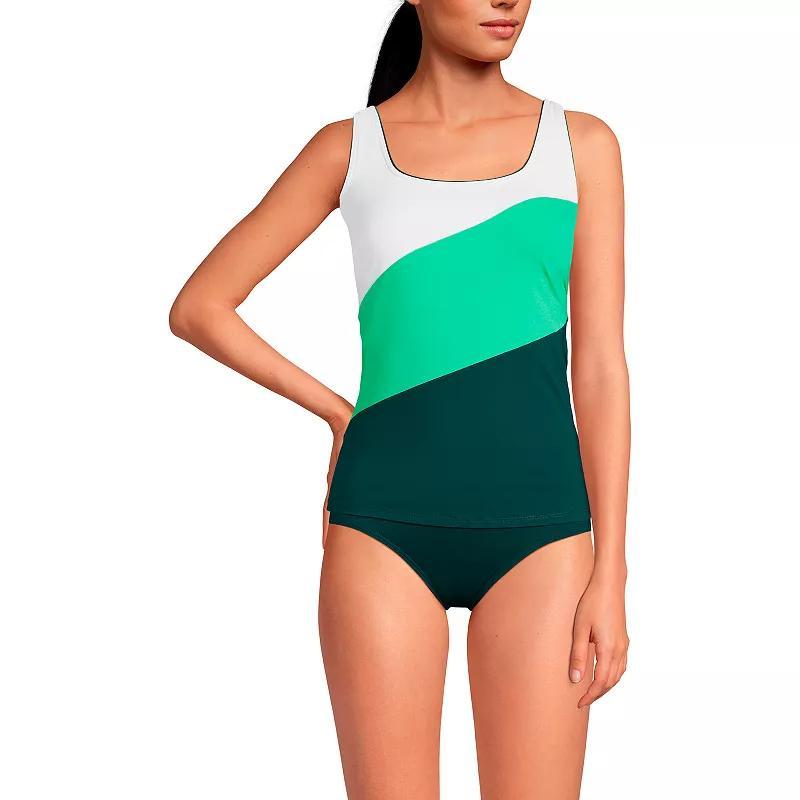 Womens Lands End DDD-Cup Square Neck Underwire Tankini Swimsuit Top Product Image