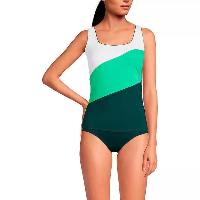 Womens Lands End DDD-Cup Square Neck Underwire Tankini Swimsuit Top Product Image