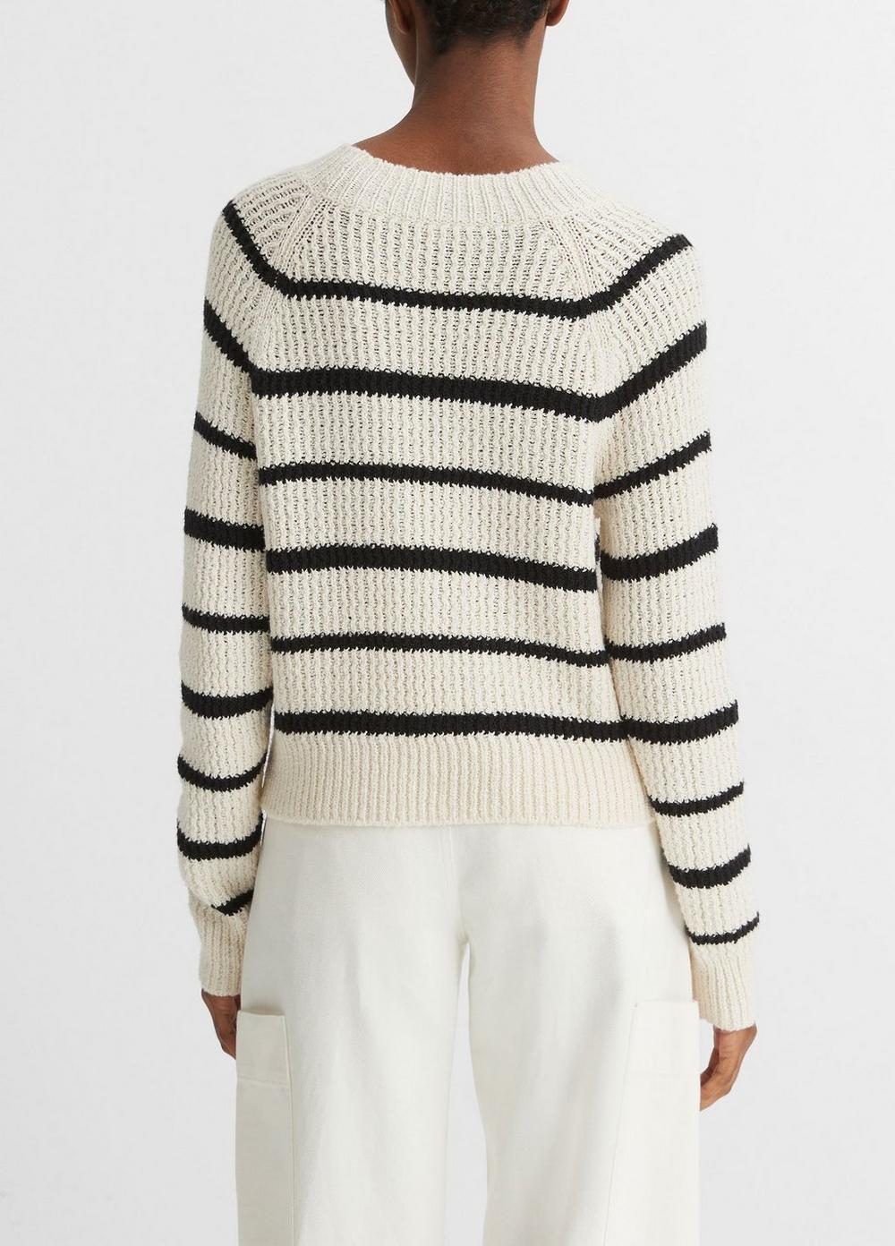 Ribbed Stripe Pullover Product Image