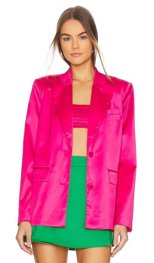 Lovers and Friends Andie Blazer in Raspberry Pink Product Image