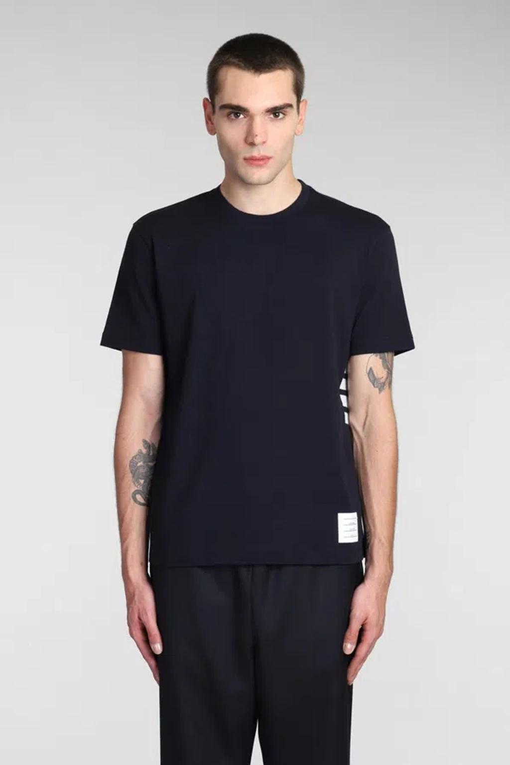 THOM BROWNE T-shirt  Men In Navy Product Image