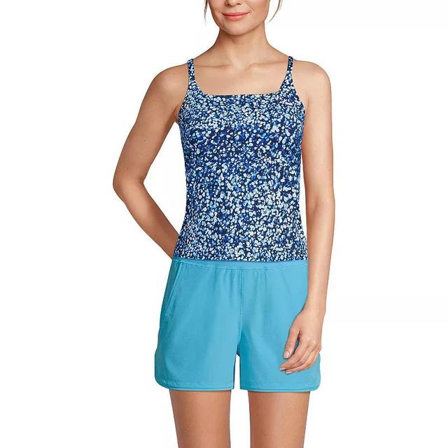 Womens Lands End Chlorine Resistant Squareneck Tankini Swimsuit Top Product Image